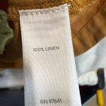 PureJill S 100% Linen Shift Dress Ochre Minimalist Lagenlook Quiet Luxury Earthy Orange Photo 5