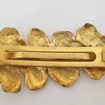 Dolce Vita Gold Gilt Hair Barrette Gold tone textured metal Photo 3