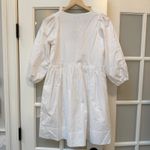 Lake Pajama Poplin Triple Tie Dress XXS NWOT White Photo 3