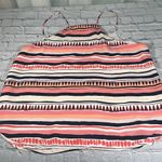Loft  Outlet Sleeveless Tank Top Blouse striped coral pink blue Women’s size XL Photo 1