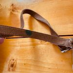 The Limited  Vintage Leather Fringe Small Boho Crossbody Bag Brown Photo 8