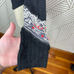 Free People ‎ Bandana Cuff Thermal Top in Black Size US XS Photo 8