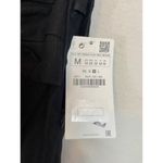 ZARA  tie front straight leg black linen pants size M NWT Photo 1