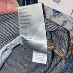 Free People NWT  “Mountain Blue” Denim Frayed Hem Skirt Size 24 Photo 7