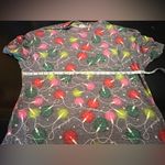 PINK - Victoria's Secret Victoria Secret PINK Sleep Shirt Medium Christmas Lights Oversized Loose Fit Photo 8