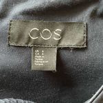 COS  Navy Blue Fit And Flare Dress With Side Pockets Size 6 Photo 2