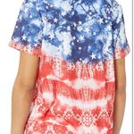 Gloria Vanderbilt  American Flag T-Shirt Photo 1