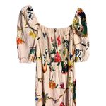 Tanya Taylor  Lucinda Midi Dress Size Small Jungle Tropical‎ Smocked Off Shoulder Photo 4