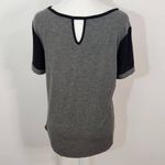 Gray and Black T-shirt Size Medium Nicole Miller Gray Tee Photo 3