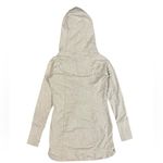 Athleta  Long Zip Up Hoodie Heathered Gray Tunic Duster Sweatshirt Womens Small Photo 2