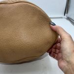 J.Crew Tan Pebble Grain Leather Bucket Shoulder Bag Hobo Purse Photo 7