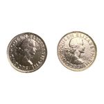 Queen Elizabeth II New Zealand Penny Gold Plated Earrings Gold Photo 3