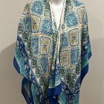 Vince Camuto  blue and beige open kimono Photo 1