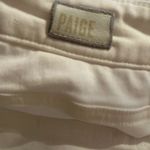 Paige  Women's White Genevieve Wide Leg Flare Utility Pocket Jeans Size 32 Photo 9