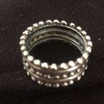 Sterling Silver  Open Dot Bead Cigar Band Ring Sz 8 Photo 9