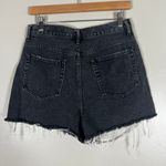 PacSun Ultra High Rise Vintage Shorts Womens 28 Washed Black Button Fly Festival Photo 5