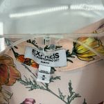 EXPRESS  The Portofino Shirt Slim Fit Peachy Pink Floral Long Sleeves Size M Photo 8