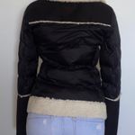 Tahari FAUX SHEARLING TRIM SHORT PUFFER COAT Photo 2