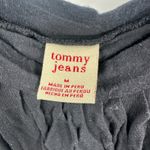 Tommy Jeans Size Medium‎ Tank Top Black Layered Bubble Hem Basic Undershirt Photo 3