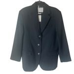 Everlane The 80's Women's black or Tan Blazer sz 10 oversized three buttons NWT Photo 3