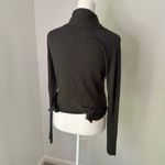 All Saints dark gray knit cropped wrap cardigan size 2 Photo 4