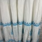 Soft Surroundings  Juniper Women's Embroidered Maxi Dress‎ White Blue Boho Small Photo 10