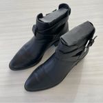 & Other Stories & Other Stories Black Buckle Leather Ankle Booties Photo 4