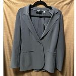 Tahari NWT  Women One-Button Notched Lapel Shaped Blazer Dark Shadow Gray Size 2 Photo 0