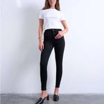 Topshop Jaimie High Waist Black Skinny Jeans Photo 1