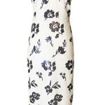 Self Portrait sleeveless floral sequin midi dress blue white sz 0 Photo 0