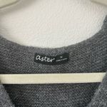 Aster Button Front Gray Sweater Vest Size M Photo 4