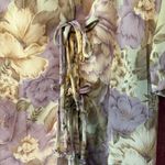 Leslie Fay  Lavender Tie Detail Cottage Core‎ Midi Dress Size 12 Photo 3