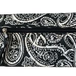 Lily Waters women's black white floral paisley folding wallet cards checkbook Photo 1