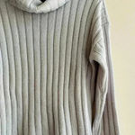 Lord & Taylor Periwinkle Cowl Neck Knit Sweater, Size Medium Gray Photo 7