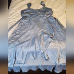 New York & Company Elegant Baby Blue Sleeveless Wrap Madi Dress Size:XXL Photo 8