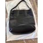 Cuyana  Women's Black Leather Adjustable Shoulder Strap Bucket Bag Photo 6