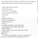 7 For All Mankind 7 for all man kind white Denim Mini skirt π Size 28 Photo 8