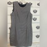 Vintage Sleeveless‎ Houndstooth Dress Black Size 10 Photo 4