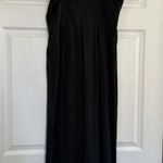Madewell Amira Square-Neck Wide-Leg Sleeveless Jumpsuit Black Size 6 Photo 4