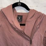 Nike  Mauve Zipper Yoga Full Zip Hoodie Women xs asymmetrical zip pockets hood Photo 3
