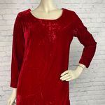Vintage 60s Red Velvet GoGo Mod Mini Dress M/L Size M Photo 1