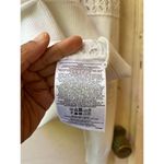 Brooks Brothers Red Fleece crew neck White Long Sleeve Flower Appliqué Sweater L Photo 2