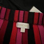 RONNY KOBO Yuma Pleated Knit Midi Skirt Red Pink Stripe Size XS Photo 1