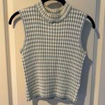 St. John Sport by Marie Gray White & Light Blue Sweater Vest | M Size M Photo 0