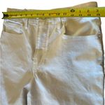 Good American Jeans Straight Leg Bootcut White Denim Split Hem Womens Size 10 Photo 9