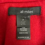Ali Miles Red Jacket Coat Wool blend feminine flowy loose size 2X Plus Mature Photo 3