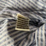 Anthropologie Sim & Sam  Blue White Stripe Smock Baby Doll Peplum Top Size Small Photo 4