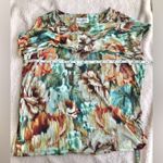 Alfred Dunner Women’s Earth Floral Crew Neck Top Size S Green Photo 8