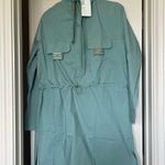 NWT dress/poncho. Mint green. So trendy 💚🩵 Blue Size M Photo 3
