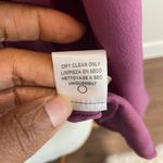 Lavender Brown  Vintage Silk Ruffled V-Neck Blouse - Mauve Photo 5